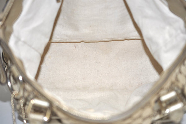 Authentic GUCCI Sukey 2Way Tote Bag GG Canvas Leather 285730 Brown 3779J