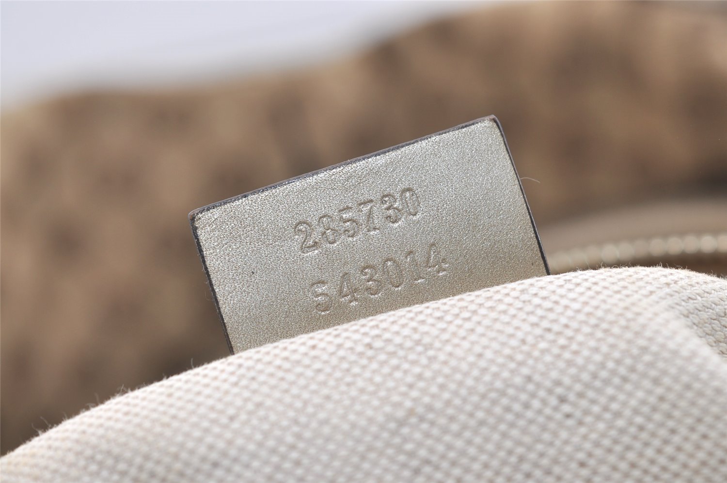 Authentic GUCCI Sukey 2Way Tote Bag GG Canvas Leather 285730 Brown 3779J