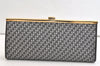 Authentic Christian Dior Trotter Clutch Hand Bag Canvas Leather Black 3779K