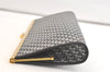 Authentic Christian Dior Trotter Clutch Hand Bag Canvas Leather Black 3779K