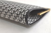 Authentic Christian Dior Trotter Clutch Hand Bag Canvas Leather Black 3779K