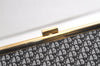 Authentic Christian Dior Trotter Clutch Hand Bag Canvas Leather Black 3779K