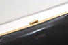 Authentic Christian Dior Trotter Clutch Hand Bag Canvas Leather Black 3779K
