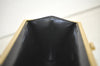 Authentic Christian Dior Trotter Clutch Hand Bag Canvas Leather Black 3779K