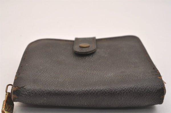 Authentic Louis Vuitton Monogram Compact Zip Bifold Wallet M61667 Junk 3780J