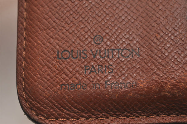 Authentic Louis Vuitton Monogram Compact Zip Bifold Wallet M61667 Junk 3780J