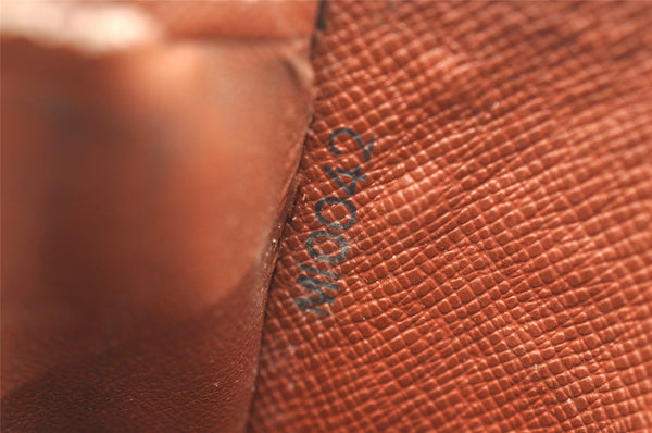 Authentic Louis Vuitton Monogram Compact Zip Bifold Wallet M61667 Junk 3780J