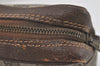 Authentic GUCCI Web Sherry Line Clutch Hand Bag Purse GG PVC Leather Brown 3781I