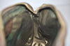 Authentic GUCCI Web Sherry Line Clutch Hand Bag Purse GG PVC Leather Brown 3781I