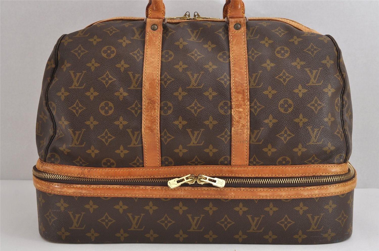 Authentic Louis Vuitton Monogram Sac Sport Travel Hand Bag M41444 LV 3782J