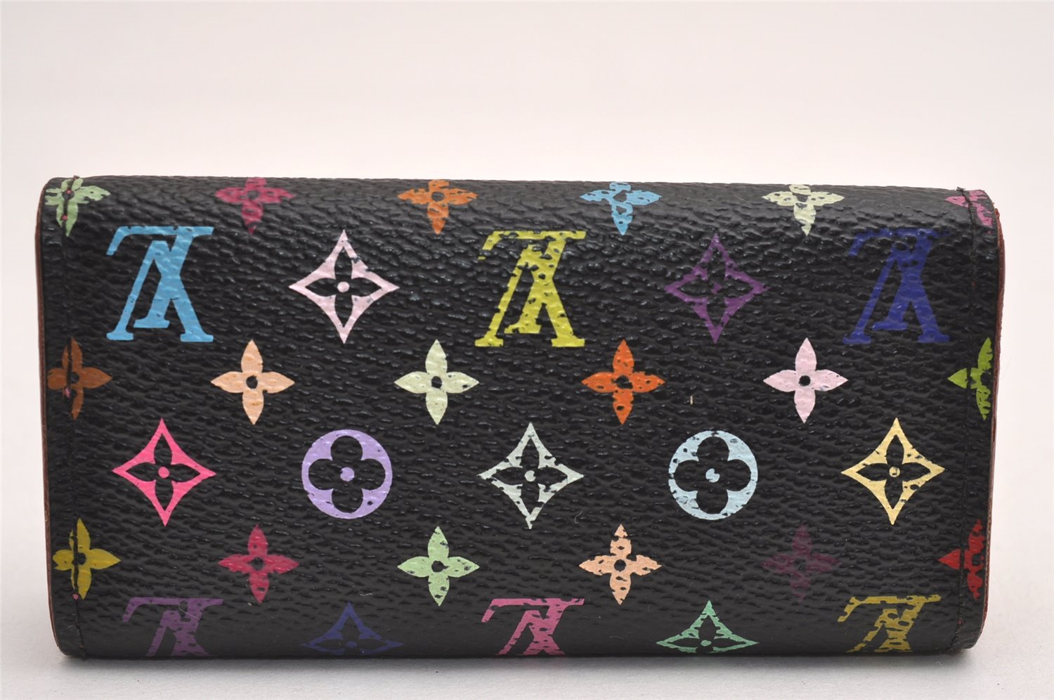 Louis Vuitton Monogram Multicolor Multicles 4 Key Case M93732 Black Pink 3783J