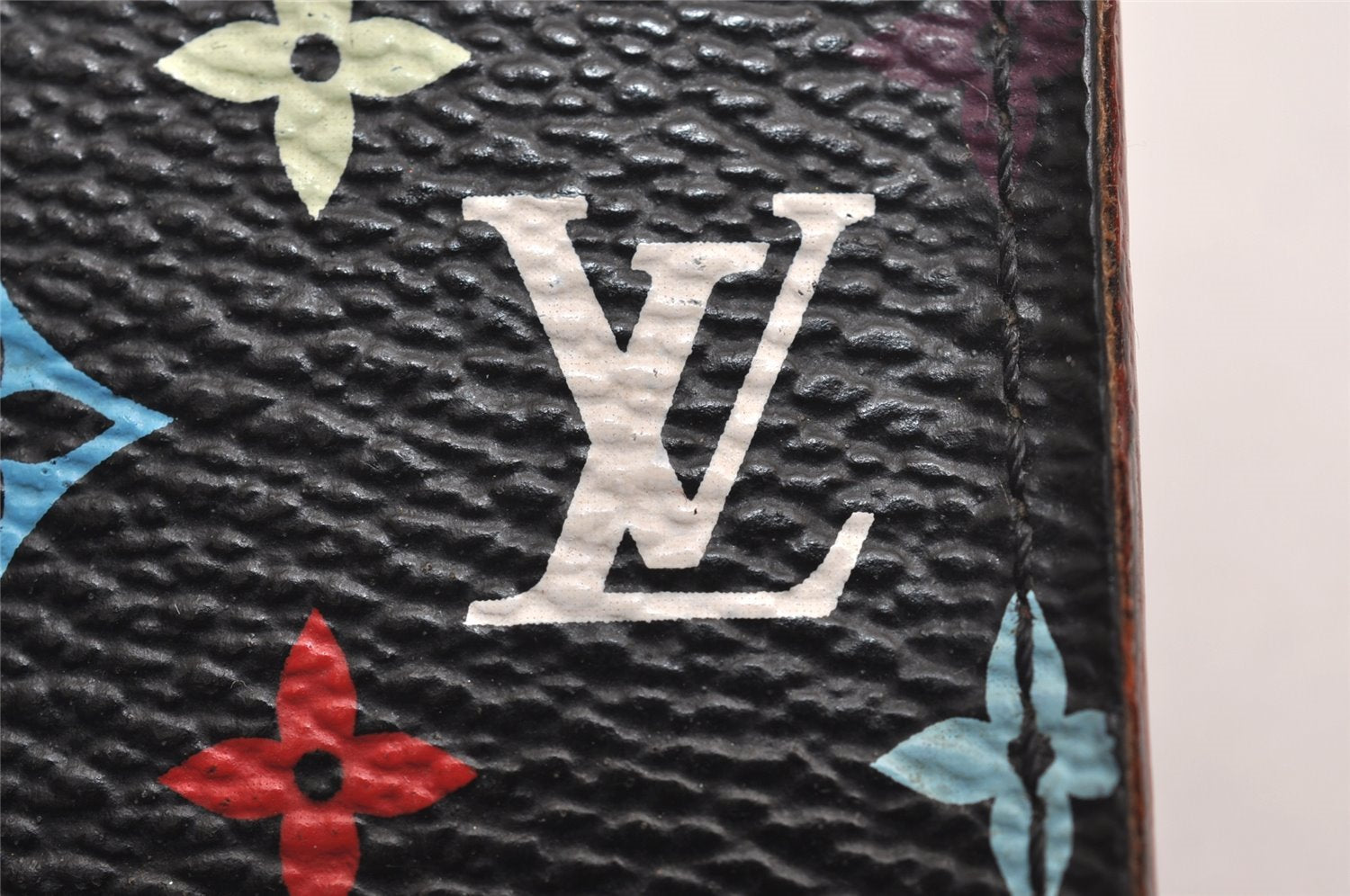 Louis Vuitton Monogram Multicolor Multicles 4 Key Case M93732 Black Pink 3783J