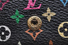 Louis Vuitton Monogram Multicolor Multicles 4 Key Case M93732 Black Pink 3783J