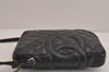 Authentic CHANEL Cambon Line Quilted CC Logo Calf Skin Shoulder Bag Black 3784J
