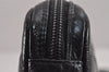 Authentic CHANEL Cambon Line Quilted CC Logo Calf Skin Shoulder Bag Black 3784J
