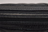 Authentic CHANEL Cambon Line Quilted CC Logo Calf Skin Shoulder Bag Black 3784J