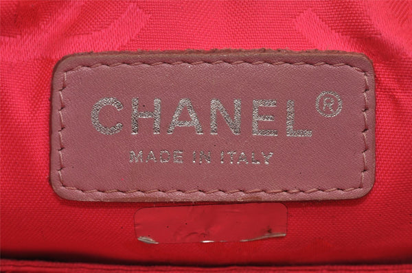 Authentic CHANEL Cambon Line Quilted CC Logo Calf Skin Shoulder Bag Black 3784J