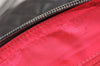 Authentic CHANEL Cambon Line Quilted CC Logo Calf Skin Shoulder Bag Black 3784J