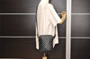 Authentic CHANEL Cambon Line Quilted CC Logo Calf Skin Shoulder Bag Black 3784J
