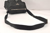 Authentic PRADA Nylon Tessuto Leather Shoulder Cross Body Bag Black 3784K