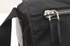 Authentic PRADA Nylon Tessuto Leather Shoulder Cross Body Bag Black 3784K