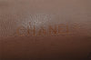 Authentic CHANEL Lamb Skin Matelasse Chain Shoulder Tote Bag Brown CC Junk 3785J