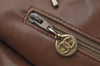 Authentic CHANEL Lamb Skin Matelasse Chain Shoulder Tote Bag Brown CC Junk 3785J