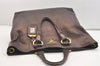 Authentic PRADA Vintage Leather Nappa 2Way Shoulder Tote Bag Brown 3786J