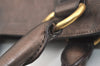 Authentic PRADA Vintage Leather Nappa 2Way Shoulder Tote Bag Brown 3786J