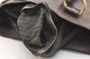 Authentic PRADA Vintage Leather Nappa 2Way Shoulder Tote Bag Brown 3786J
