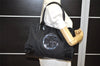 Authentic TORY BURCH Ella Nylon Enamel Shoulder Tote Bag Black 3786K