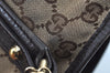Authentic GUCCI Web Sherry Line Tote Bag GG Canvas Leather 137396 Brown 3787I