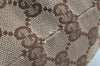 Authentic GUCCI Web Sherry Line Tote Bag GG Canvas Leather 137396 Brown 3787I