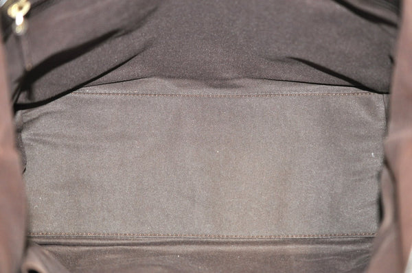 Authentic GUCCI Web Sherry Line Tote Bag GG Canvas Leather 137396 Brown 3787I