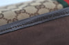 Authentic GUCCI Web Sherry Line Tote Bag GG Canvas Leather 137396 Brown 3787I
