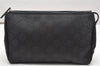 Authentic GUCCI Clutch Hand Bag Purse GG Nylon Leather 0141126 Black Junk 3787K
