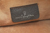 Authentic GUCCI Vintage Clutch Hand Bag Purse GG PVC Leather Brown 3788J