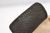 Authentic GUCCI Vintage Clutch Hand Bag Purse GG PVC Leather Brown 3788J