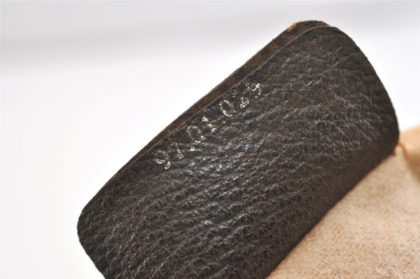 Authentic GUCCI Vintage Clutch Hand Bag Purse GG PVC Leather Brown 3788J