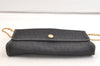 Authentic Christian Dior Trotter Shoulder Bag Purse Canvas Leather Black 3788K