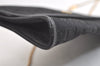 Authentic Christian Dior Trotter Shoulder Bag Purse Canvas Leather Black 3788K