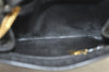 Authentic Christian Dior Trotter Shoulder Bag Purse Canvas Leather Black 3788K