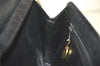 Authentic Christian Dior Trotter Shoulder Bag Purse Canvas Leather Black 3788K