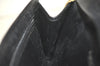 Authentic Christian Dior Trotter Shoulder Bag Purse Canvas Leather Black 3788K