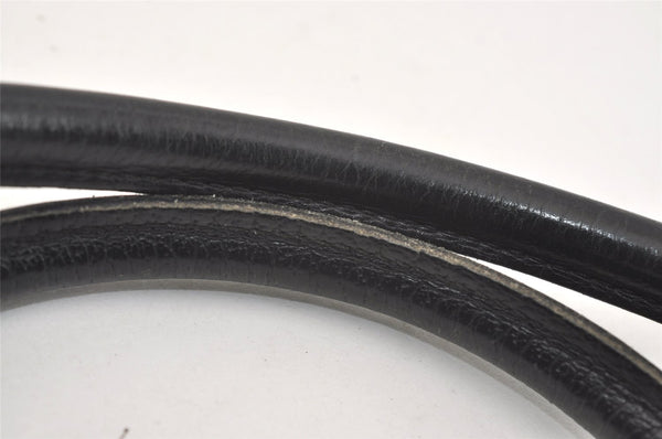 Authentic GUCCI Abbey Shoulder Hand Bag GG Canvas Leather 130940 Black 3790J