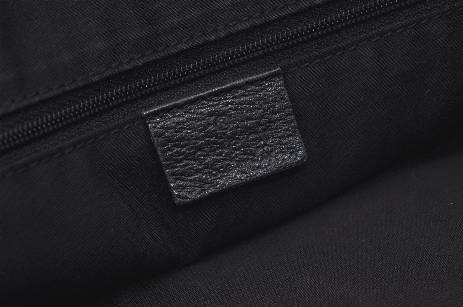 Authentic GUCCI Abbey Shoulder Hand Bag GG Canvas Leather 130940 Black 3790J