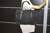 Authentic GUCCI Abbey Shoulder Hand Bag GG Canvas Leather 130940 Black 3790J