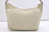 Authentic PRADA Nylon Tessuto Leather Shoulder Cross Body Bag Purse White 3791J