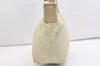 Authentic PRADA Nylon Tessuto Leather Shoulder Cross Body Bag Purse White 3791J