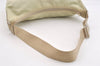 Authentic PRADA Nylon Tessuto Leather Shoulder Cross Body Bag Purse White 3791J